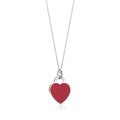 Collar con placa de corazon