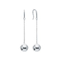 Aretes colgantes de bolita