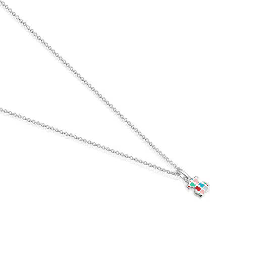 Collar Tous plateado de colores