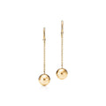 Aretes colgantes de bolita