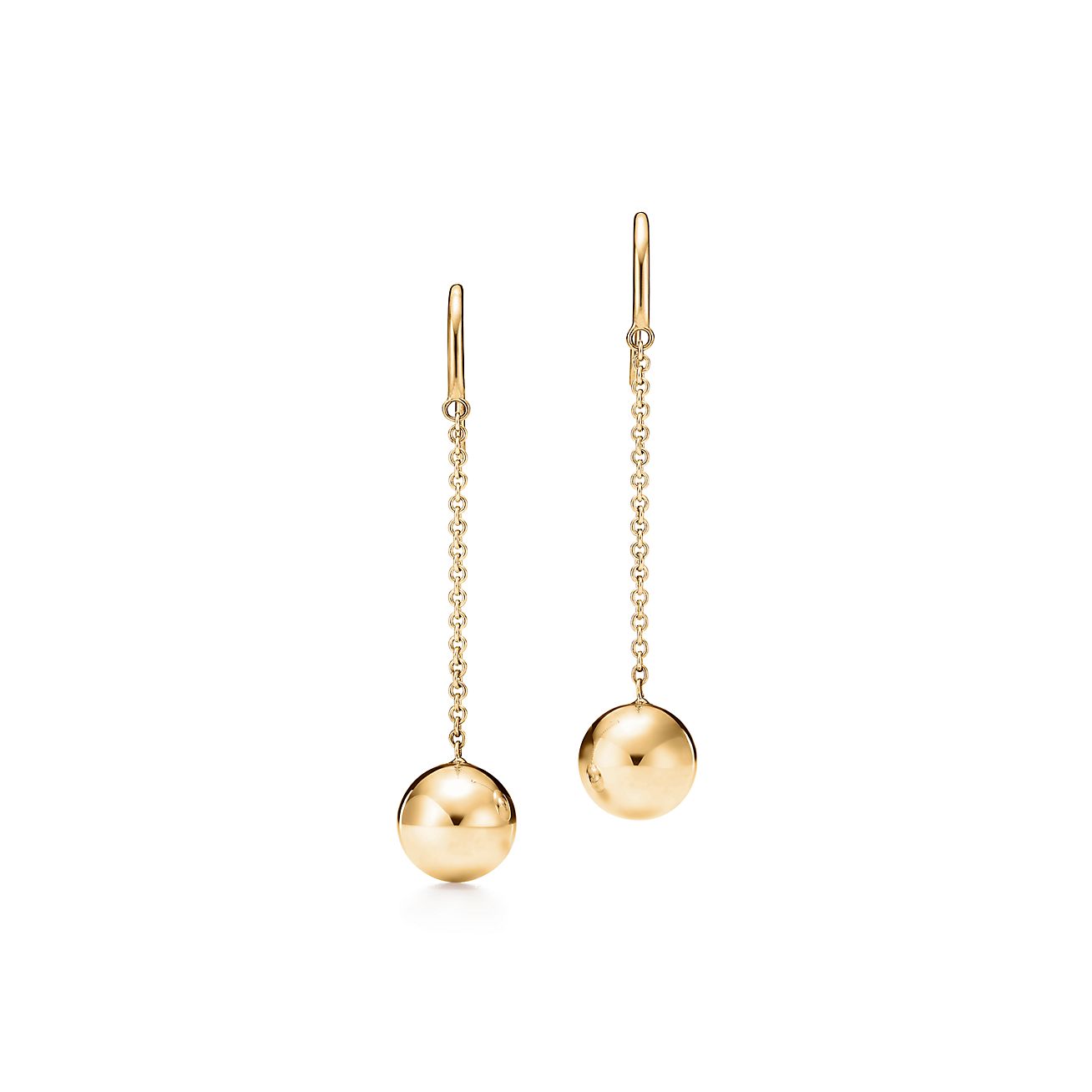 Aretes colgantes de bolita